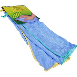 Microvezeldoekjes -  2 stuk - 40 x 40 cm - doek - kuis doek- microvezeldoek – met handige ophanglus - makkelijk te reinigen en geschikt voor alle gladde oppervlakte
