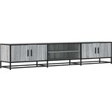 vidaXL - Tv-meubel - 210x35x41 - cm - bewerkt - hout - grijs - sonoma - eikenkleurig