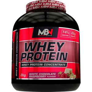 MBN Whey Protein Concentrate White Chocolate Raspberry 2Kg