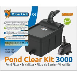 Pondclear Kit 3000 3 in 1 - SuperFish vijverfilter