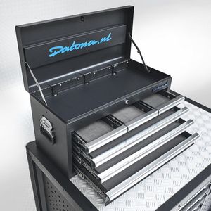 Datona® Gereedschapskist met 6 laden - Zwart