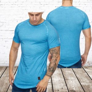 Heren t shirt blauw 9012 S - S - Violento - Heren t-shirts