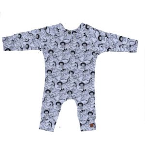 Onesie dino blauw