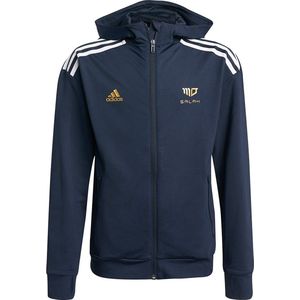 Adidas Salah Sweater Met Ritssluiting Legend Ink / White / Gold Metalic - 6-7 jaar - Kinderen