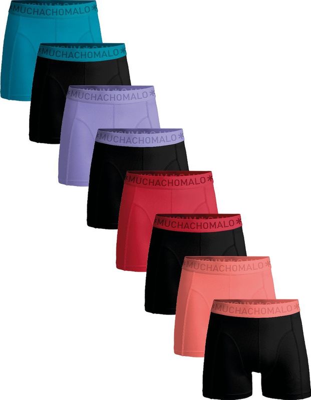 Muchachomalo Heren Boxershorts - 8 Pack - Maat M - 95% Katoen - Mannen Onderbroeken