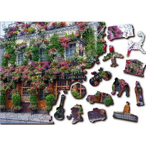 Wooden.City houten legpuzzel 150 stukjes London Pub