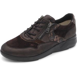 Waldläufer Dames Sneaker - 668001-401-355 Bruin - Wijdte K - Maat 5½ (38.5)