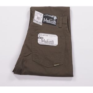 MASKOVICK Heren Clinton Twill stretch Regular -  Khaki - W40 X L34