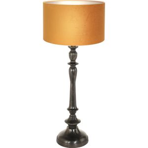 Steinhauer tafellamp Bois - zwart - hout - 3768ZW