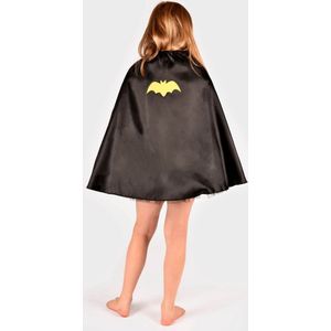 Den Goda Fen Verkleedkledij Batgirl - Tutu jurk met cape - 110-116cm - 4-6 jaar - Zwart