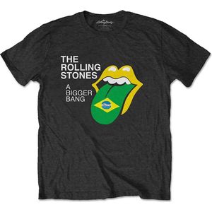 The Rolling Stones - Bigger Bang Brazil '80 Heren T-shirt - L - Zwart