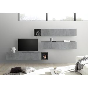 Benvenuto Design Bex TV-wandmeubel 46 Beton / Oxid