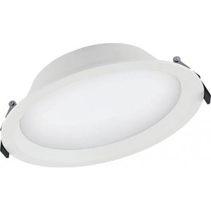 Ledvance LED Downlight Alu DN200 25W 2250lm 100D - 830 Warm Wit | 215mm - IP44 - Dali Dimbaar.