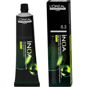 Permanente Kleur L'Oreal Professionnel Paris Inoa Color Nº 8.3 Licht Goudblond (60 g)