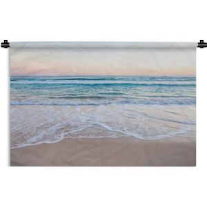 Wandkleed - Wanddoek - Strand - Zee - Pastel - 150x100 cm - Wandtapijt