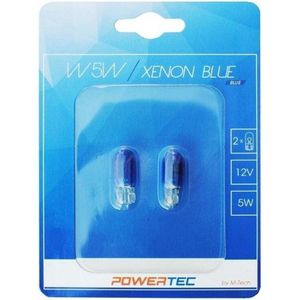 Powertec W5W 12V - Xenon Blue - Set