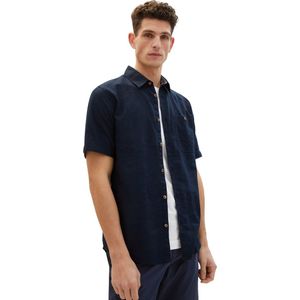 TOM TAILOR cotton linen shirt Heren Overhemd - Maat XL