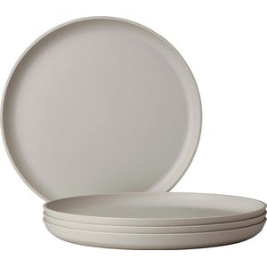 Mepal plat bord Silueta – 4 stuks – Dinerborden – Nordic white