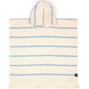 Torres Novas 1845 Kinderponcho / badcape, Boa Nova Blauw - 5 - 10 jaar - Katoen