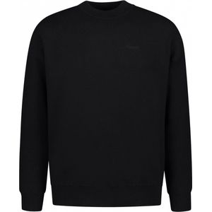 Purewhite - Heren Loose Fit Knitwear Crewneck LS - Black - Maat XXL