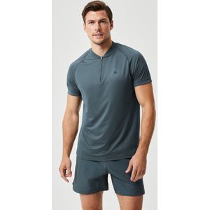 Björn Borg Ace Performance Zip Polo - petrol - Maat: S