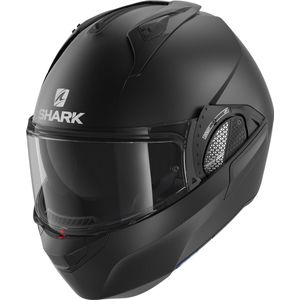 SHARK EVO GT BLANK Motorhelm Systeemhelm MAT Zwart - Maat XS