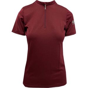 Mondoni Active Trainingsshirt - Maat: M - Bordeaux - Polyester / Spandex - Paardrijkleding