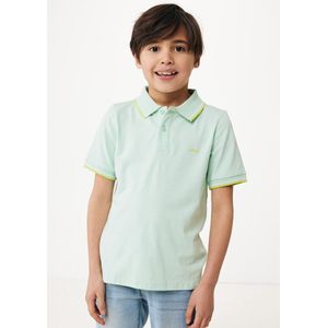 Basic Polo With Tipping Jongens - Pastel Green - Maat 110-116
