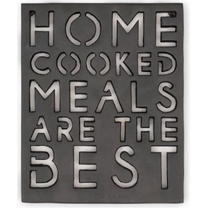 Riviera Maison Onderzetters Pannen - Home Cooked Meals Trivet - Zwart