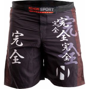 Nihon Fightshort Kanzen Heren Zwart Maat Xs