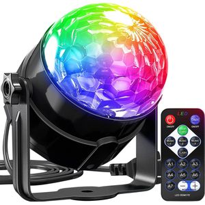 Strex Discolamp met Afstandsbediening - voor Kinderen en Volwassenen - Feestverlichting - Disco Bal - Discoverlichting - Disco Lamp