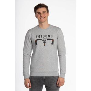 Brooklyn Intwiel Grijze Gidon sweater Fiets | Fietsstuur | Wielrennen | Koers | Grappig | Cadeau - Maat L