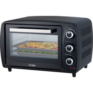 ICQN Vrijstaande Mini Oven - 15L - 1200W - Camping oven - Grillrooster - Zwart