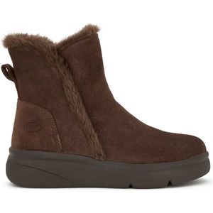 SCHOLL ZERMATT ZIP SueSynfur Dames Laarzen - Dk Brown - Maat 40