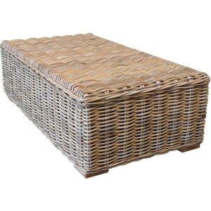 Nissah lounge tuintafel 136x75 naturel rotan