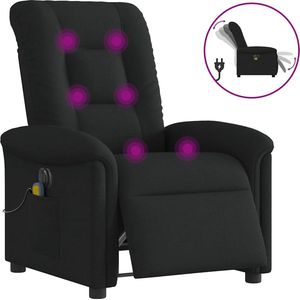 vidaXL Massagestoel elektrisch verstelbaar zwart