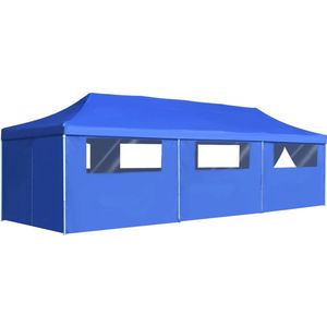 vidaXL-Vouwtent-pop-up-met-8-zijwanden-3x9-m-blauw