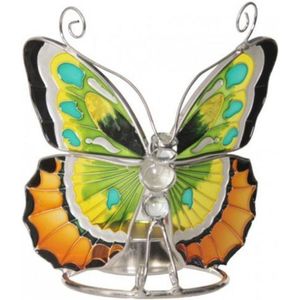 Tiffany waxinelichthouder vlinder- Tiffany-Butterfly-sfeerbrander-theelichthouder Vlinder