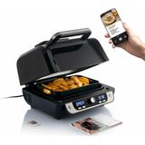 Vetvrije friteuse met grill, accessoires en receptenboek InnovaGoods Air Fryer Fryinn 12-in-1 6000 Zwart Staal 6 L 3400 W