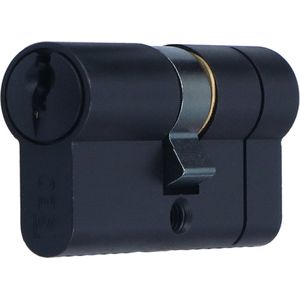 Dubbele cilinder - Zwart - Messing - VEILIG - VEILIG dubbele veiligheidsprofielS7 30/30 zwart gelijksluitend 3 SKG***