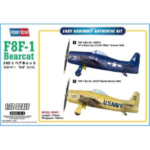 1:72 HobbyBoss 87267 F8F-1 Bearcat Plastic Modelbouwpakket