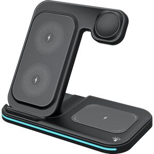 Oplaadstation - Draadloos Oplaadstation - Oplaadstation geschikt voor X - Mobiel, Telefoon, Oortjes en Horloge