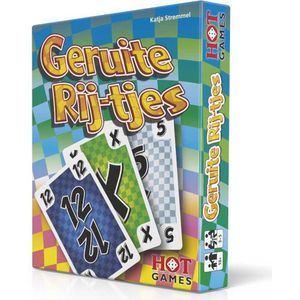 Geruite Rij-tjes kaartspel HOT Games - Snel en verrassend kaartspel voor 3-5 spelers vanaf 10 jaar