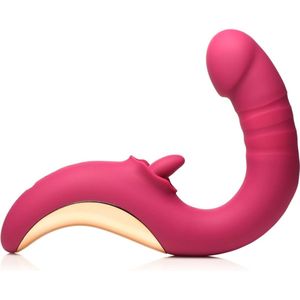 XR Brands - Tease & Please Likkende & Stotende Vibrator - Roze