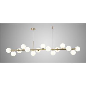 Industriële Plafondlamp - 15x G9 - 40W - Kroonluchter - Hanglamp - Luxe Goudenlamp