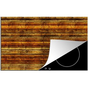 KitchenYeah® Inductie beschermer 90x52 cm - Vintage - Hout - Patronen - Planken - Kookplaataccessoires - Afdekplaat voor kookplaat - Inductiebeschermer - Inductiemat - Inductieplaat mat