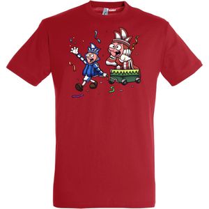 T-shirt kinderen Carnavalsoptocht | Carnaval | Carnavalskleding Kinderen Baby | Rood | maat 152