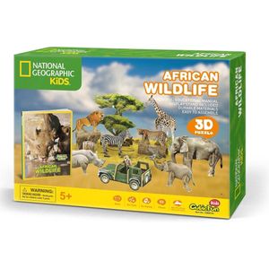 National Geographic Kids - 3D Puzzel African Wildlife