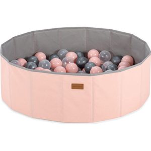 Ballenbak voor Baby's en Kinderen - Roze Speelparadijs - 150 Kleurrijke Ballen (Roze, Zilver & Transparant) - Ideaal voor Plezier en Ontwikkeling