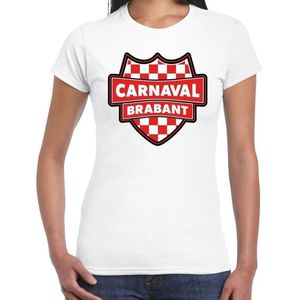 Carnaval verkleed t-shirt Brabant - wit - dames - Brabantse feest shirt / verkleedkleding M